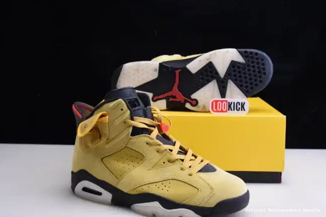 Official Maikesneakers JORDAN SCOTT CN1084-300 YELLOW X 6 TRAVIS AIR 0329